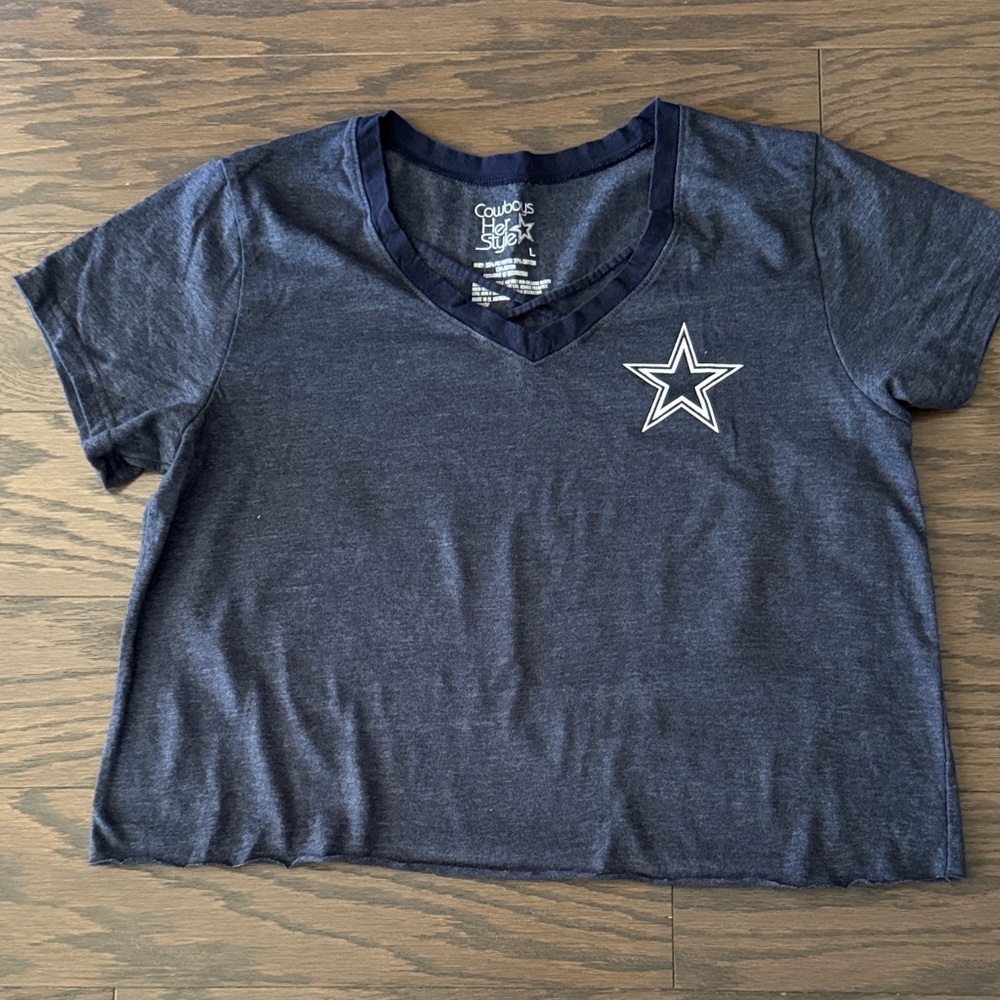 Dallas Cowboys Her Style Crop Shirt
